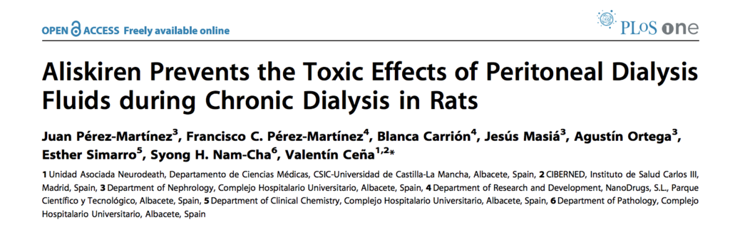 Aliskiren Prevents the Toxic Effects of Peritoneal Dialysis Fluids during Chronic Dialysis in Rats