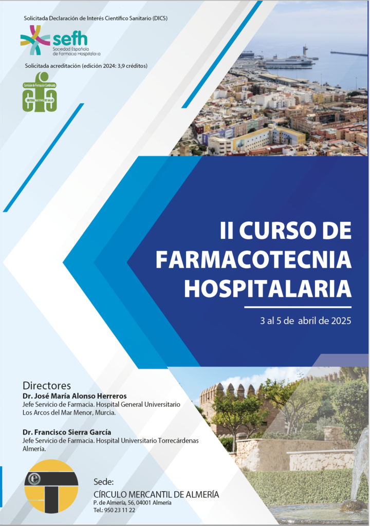 II CURSO DE FARMACOTECNIA HOSPITALARIA