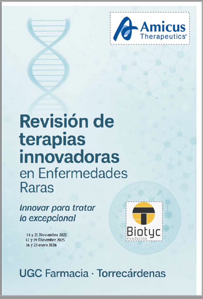 Revisión de terapias innovadoras en Enfermedades Raras. UGC FARMACIA HUTORRECARDENAS