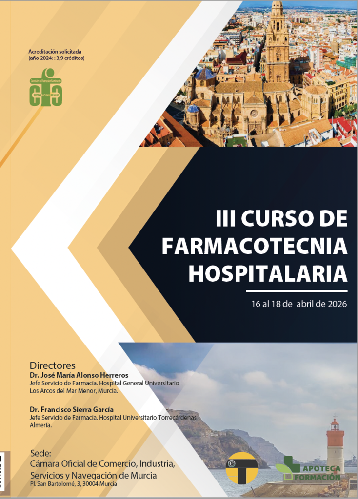 III CURSO DE FARMACOTECNIA HOSPITALARIA